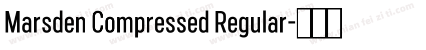 Marsden Compressed Regular字体转换